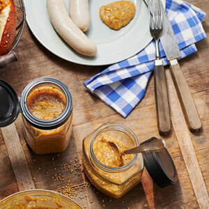 Zoete mosterd met honing