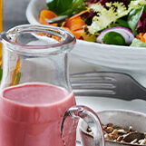 Fruitige honing en mosterddressing