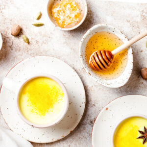 Honingmelk met gember